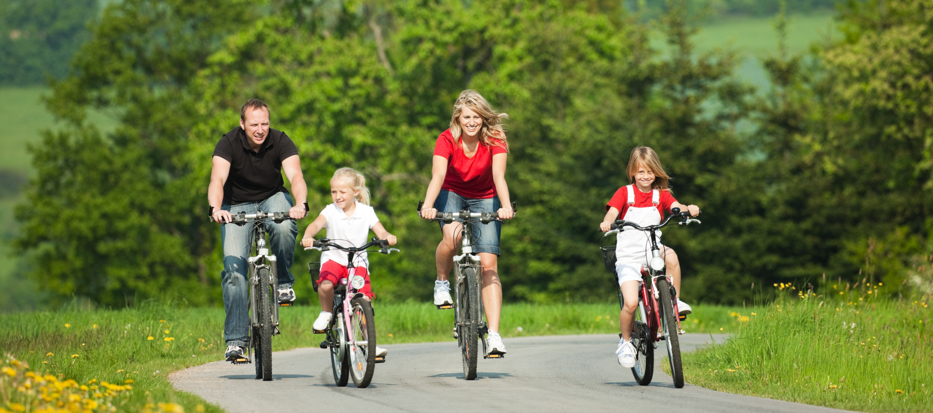 Mountainbiken mit der Familie